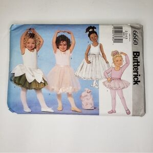 Ballerina Sewing Pattern - UNCUT Butterick Sewing Pattern 6660 Costumes